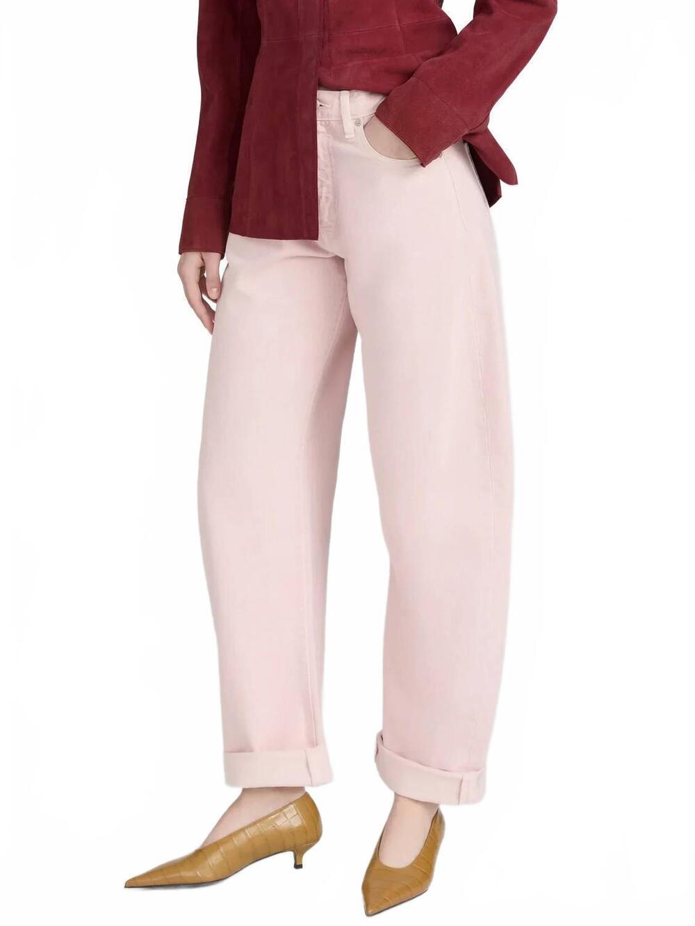 NEW FRAME the bubble high-rise jean in taffy